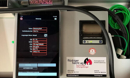 Die Holzfeuerungskontrolle ist noch ausstehend